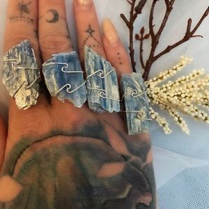 Blue Kyanite Wave Ring